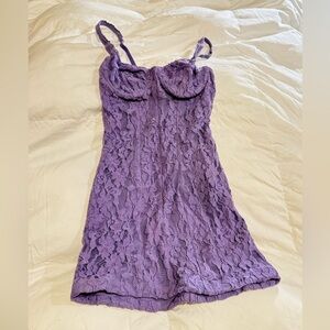 Urban Outfitters Lavender Lace Corset dress